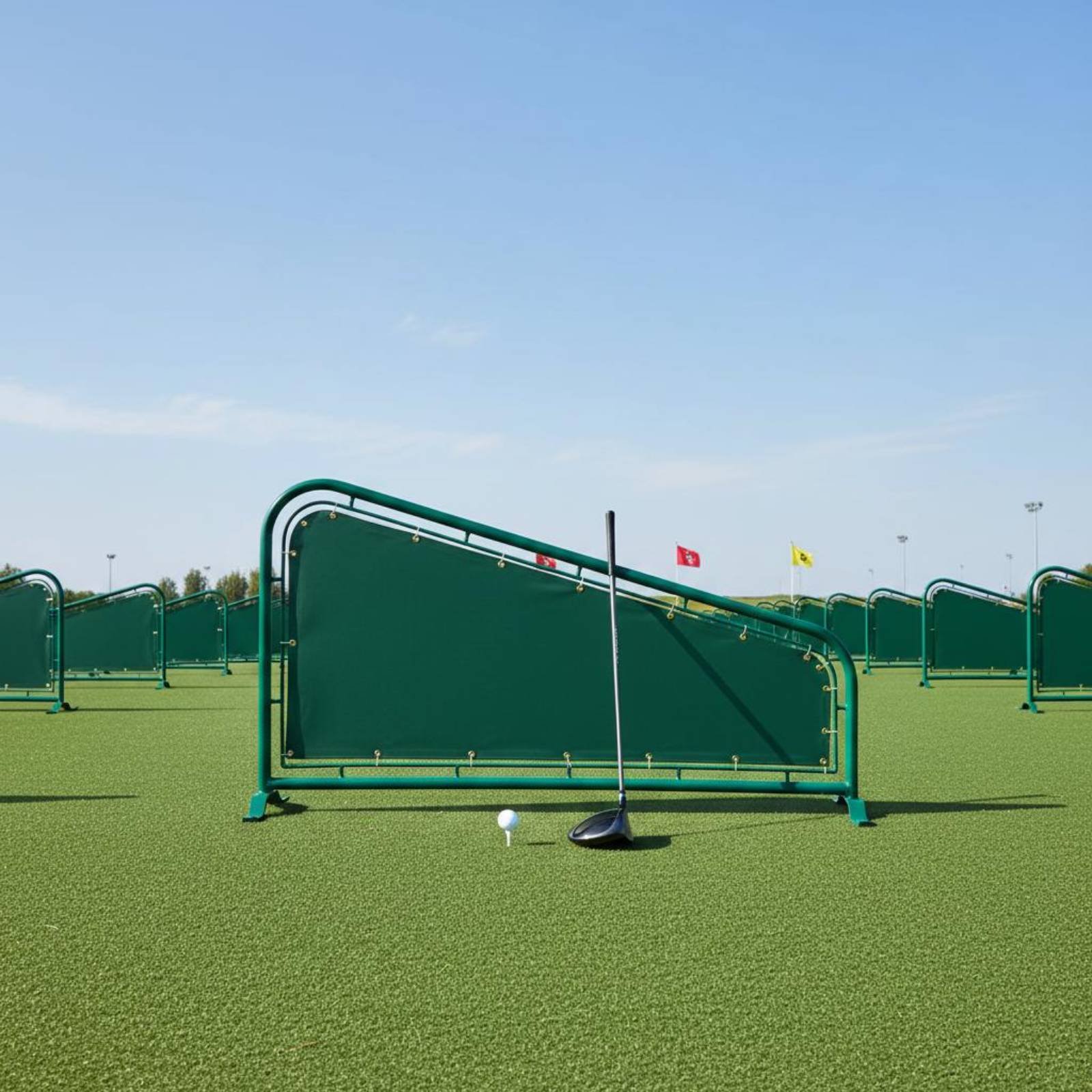 Heavy Equipment Usa - Canvas Golf Divider Heavy Duty oefenbaanbarrière