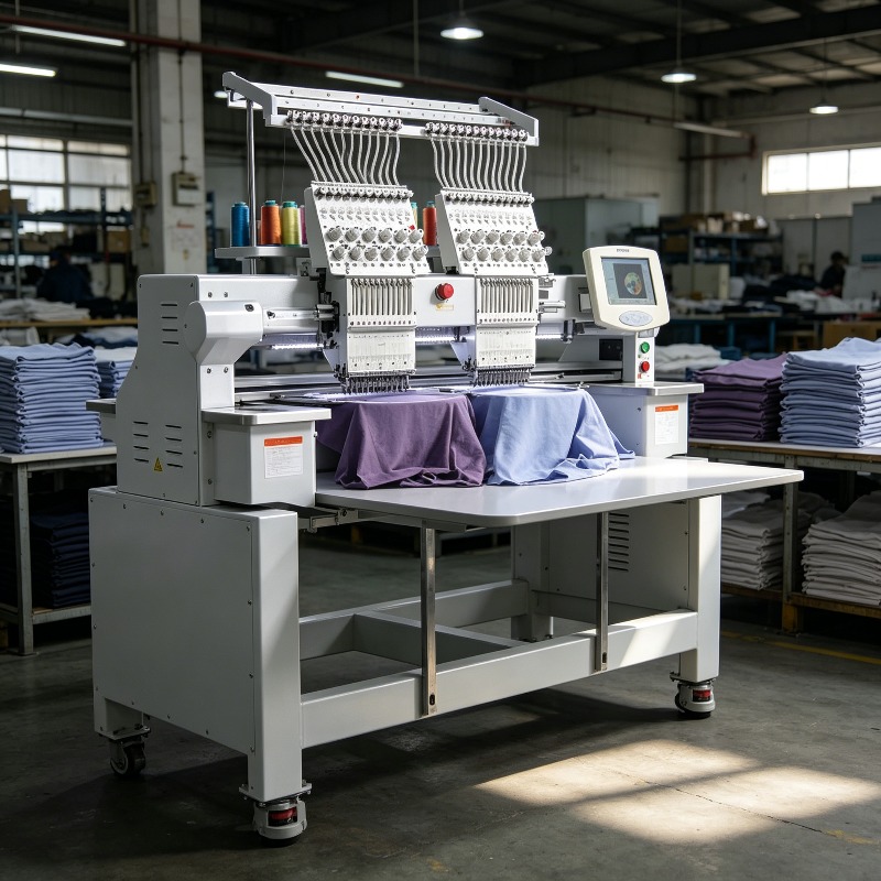 Heavy Equipment Business - Commerciële hogesnelheids borduurmachines met meerdere koppen