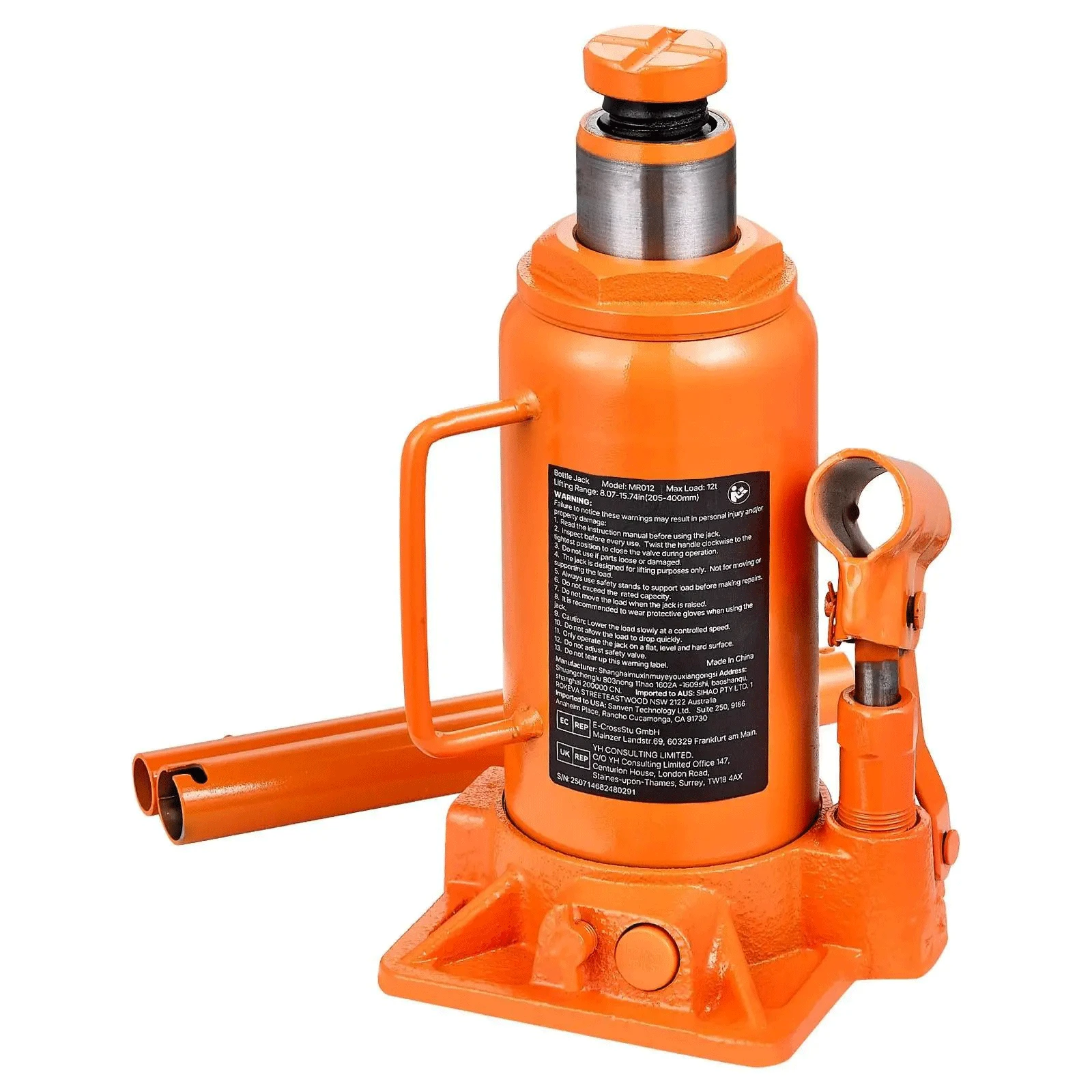 Welding Heavy Equipment - Hydraulische fleskrik 12 ton capaciteit, zware