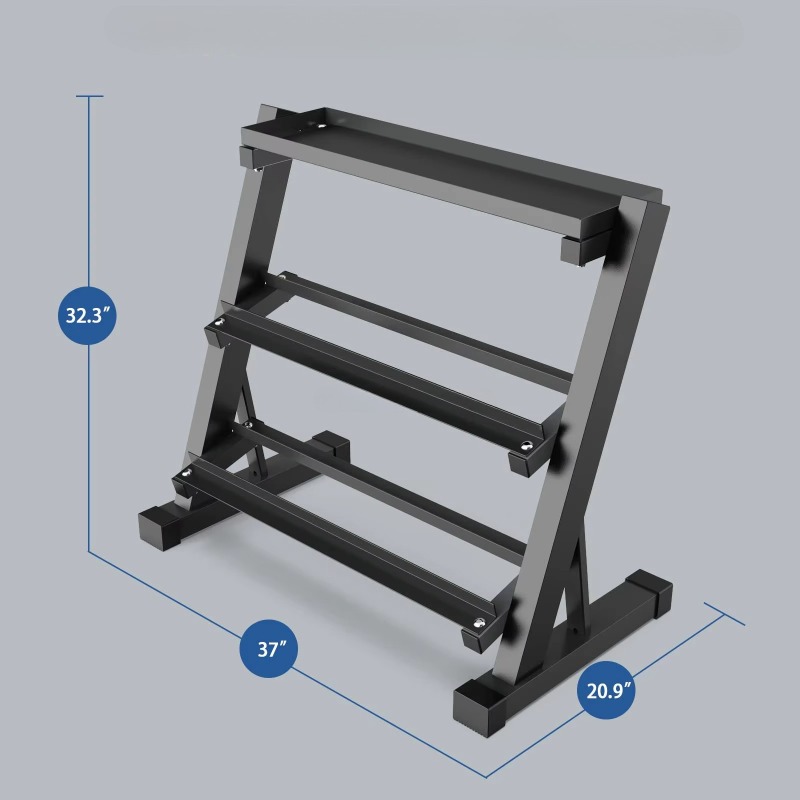 3-laags Dumbbell Opbergrek 8 p - Heavy Equipment Usa recensie en prijs